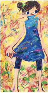 Ayako Rokkaku – Little Girl in Blue Cheongsam – 2007